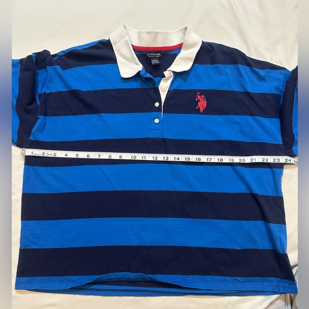 Vintage VTG 90s U.S. Polo Assn. Rugby Shirt Striped Collegiate Polo - Picture 10 of 15